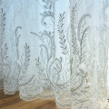 Textiles à paillettes à paillettes rideau transparent en dentelle